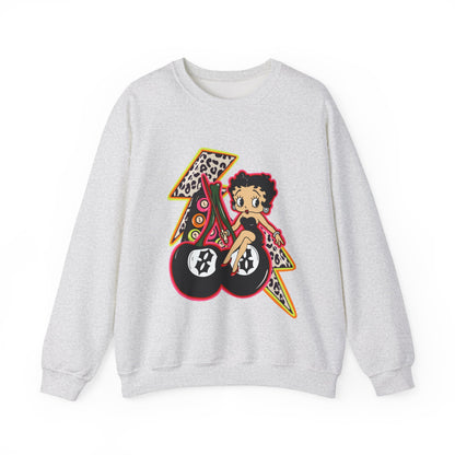 Betty Boop Retro Lightning Crewneck Sweatshirt