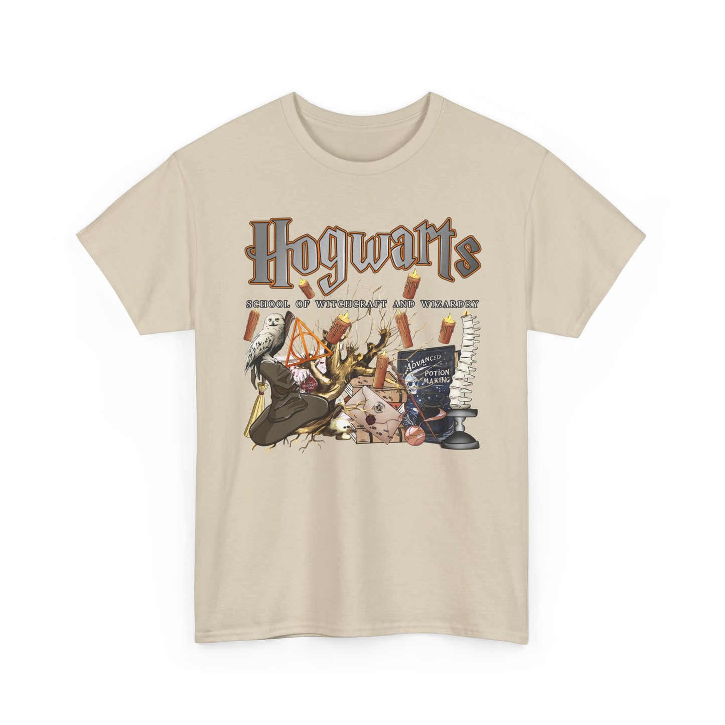 Hogwarts-Themed Unisex Cotton Tee