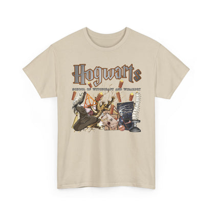 Hogwarts-Themed Unisex Cotton Tee