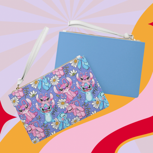 Colorful Stitch-Themed Clutch Bag