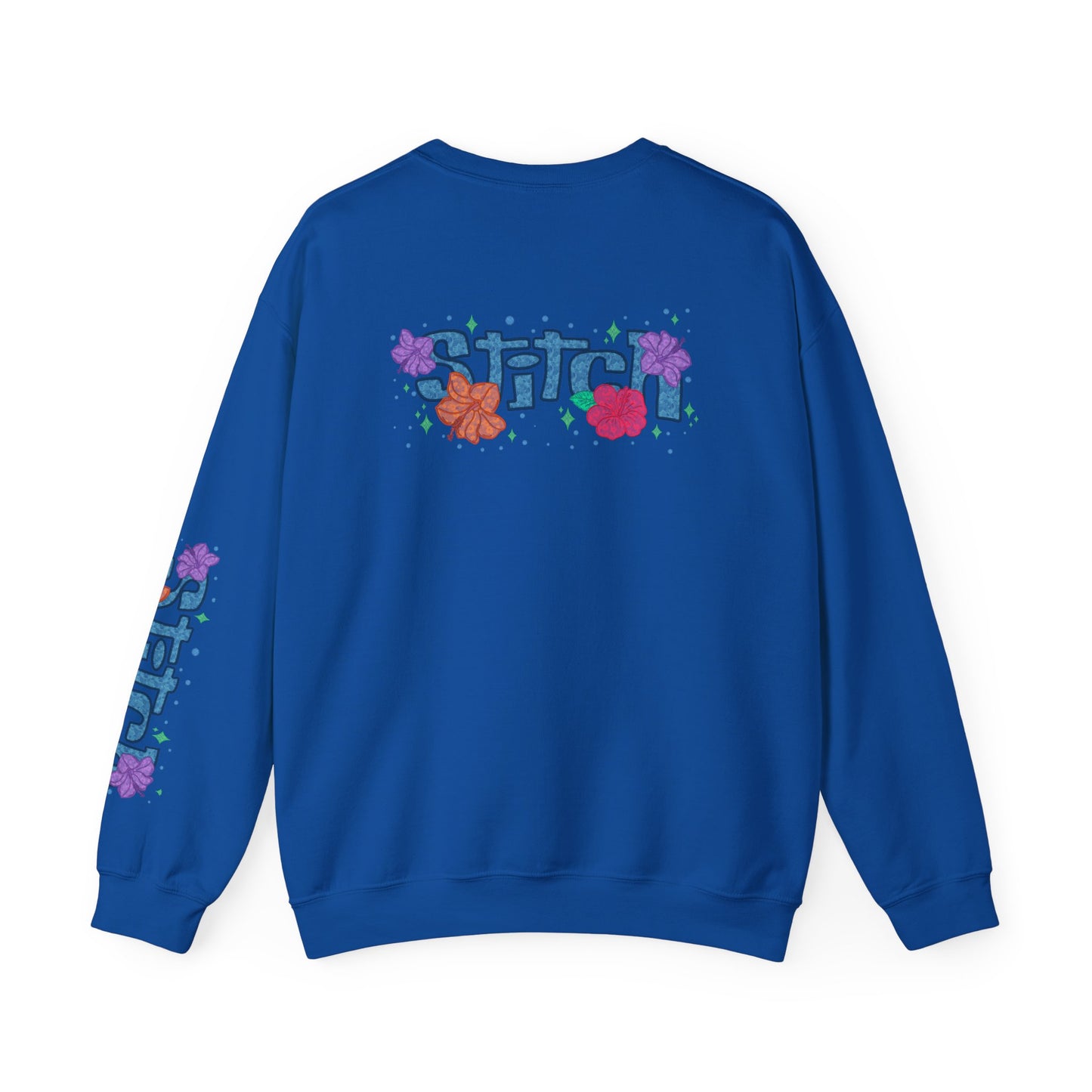 Lace floral stitch Crewneck Sweatshirt
