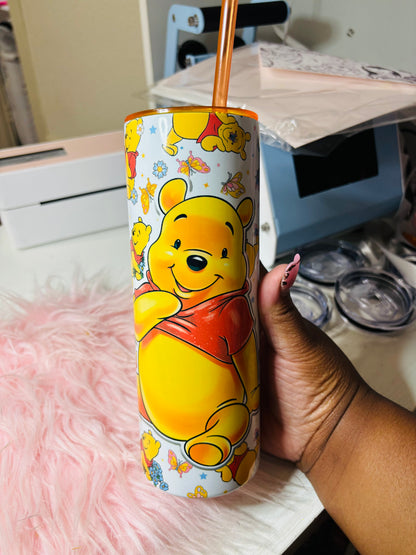 Butterfly Pooh 20oz tumbler