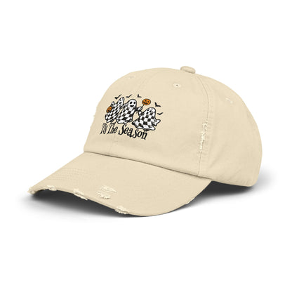 Fall ghost Distressed Cap