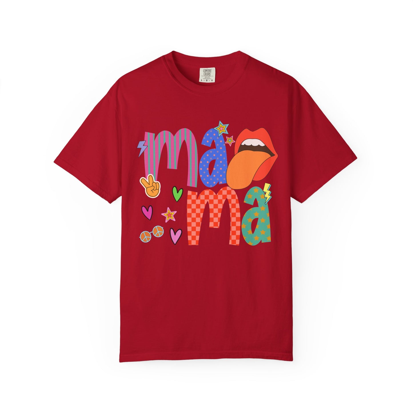 Mama Graphic T-Shirt — Colorful Retro Pop Art Design