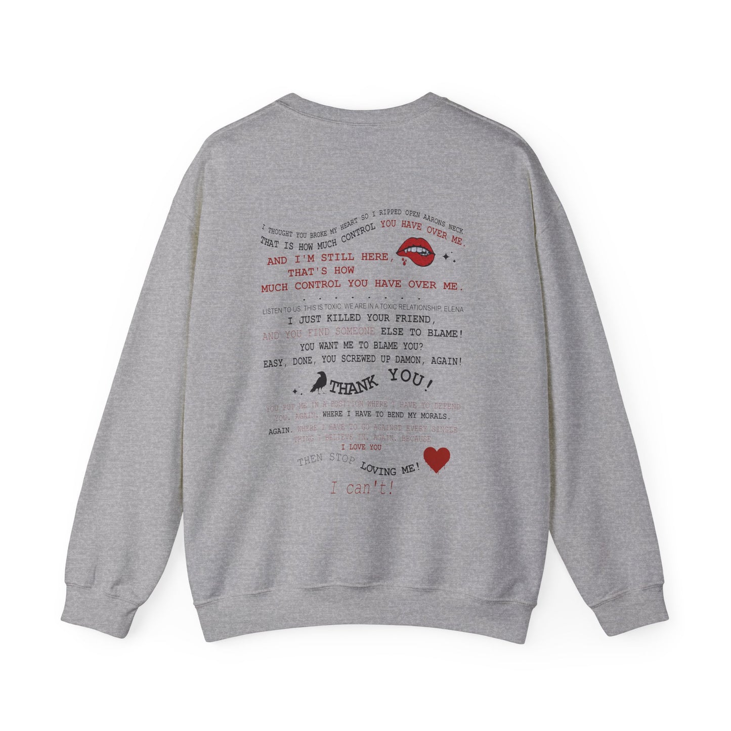 Delena toxic love club Crewneck Sweatshirt