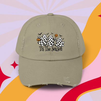 Fall ghost Distressed Cap
