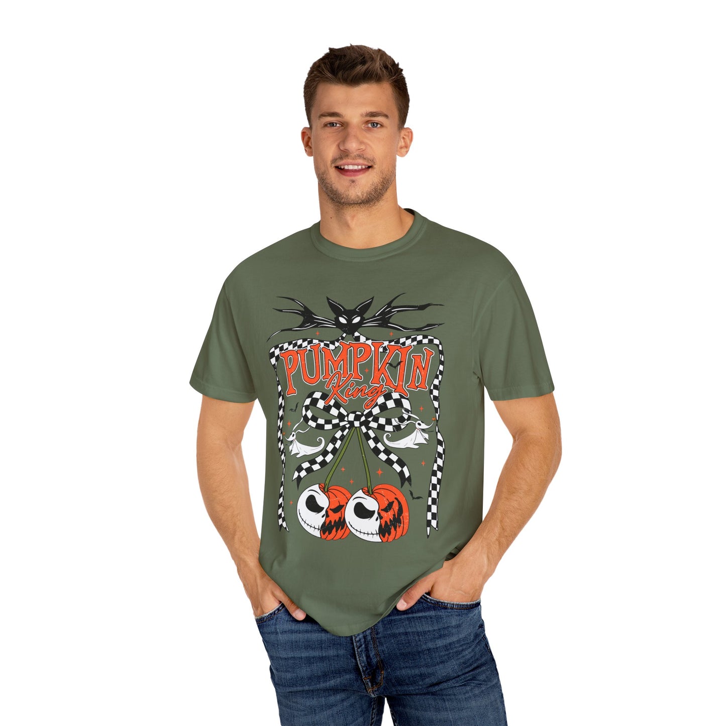 Pumpkin King Unisex Garment-Dyed T-Shirt | Fall Fashion, Halloween Tee