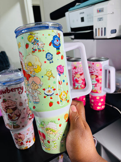 Strawberry and friends 40oz tumbler