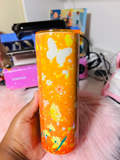 Orange blossom 20oz tumbler