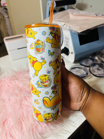 Butterfly Pooh 20oz tumbler