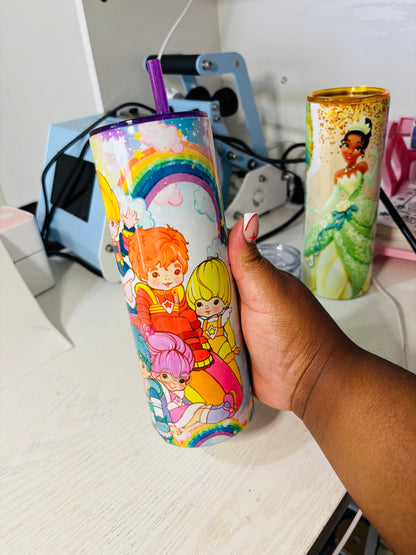 Rainbow and friends 20oz tumbler