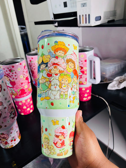 Strawberry and friends 40oz tumbler
