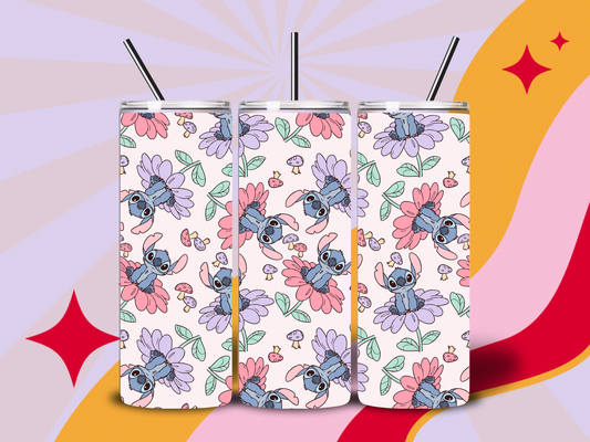 Flower stitch 20oz tumbler