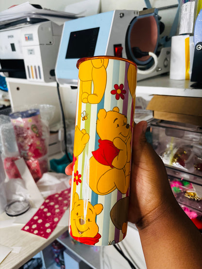 Stripped Pooh 20oz tumbler