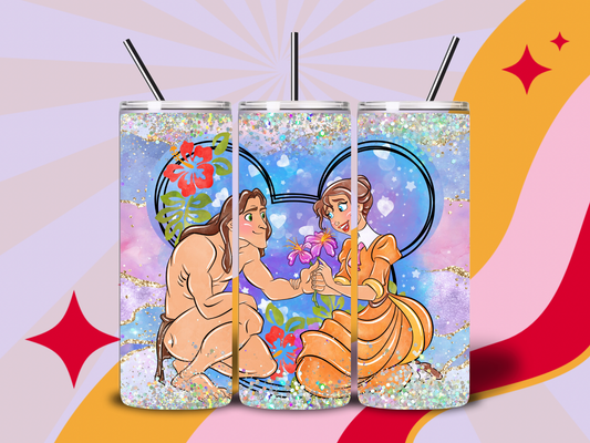 Tarzan and Jane 20oz tumbler