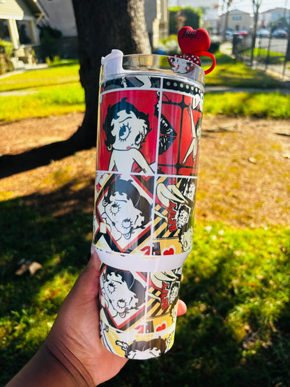 Comic Betty boop 40oz tumbler