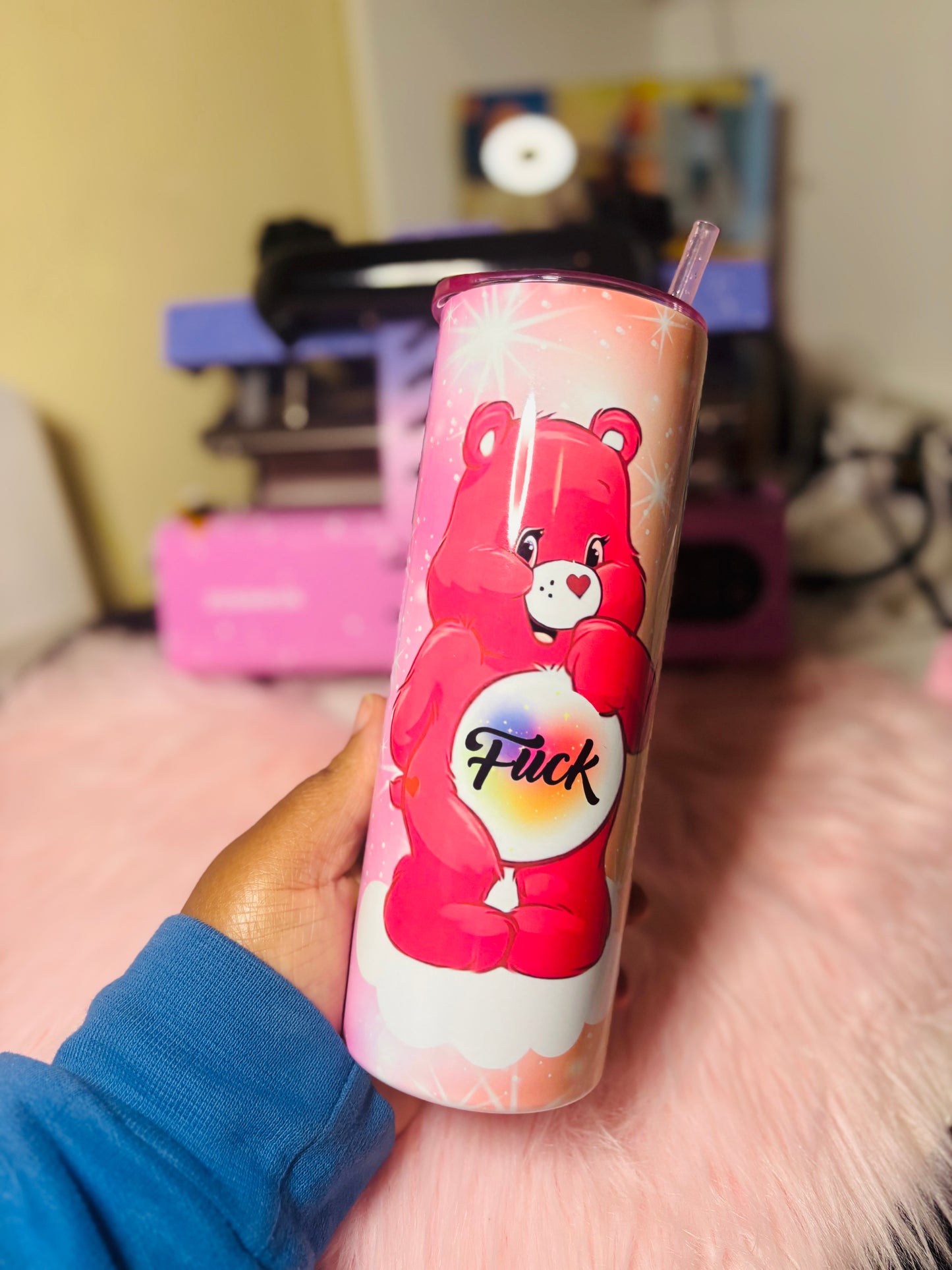 Swear bear 20oz tumbler