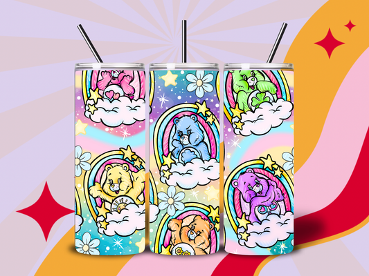 Sweet floral bears 20oz tumbler
