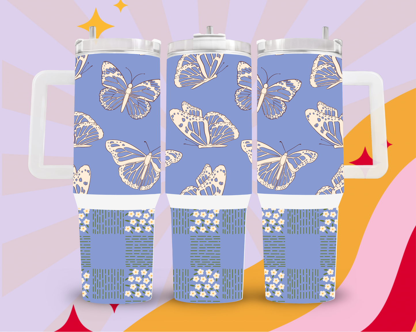 Butterfly meadow 40oz tumblers