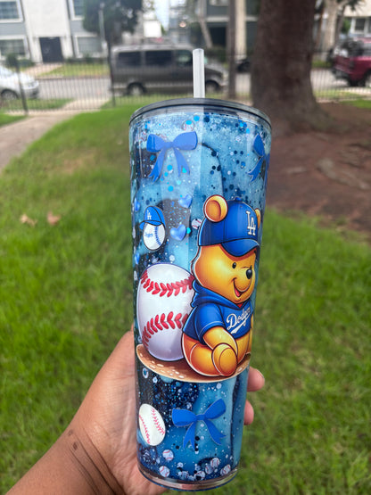 Dodgers Pooh dual drip tumbler