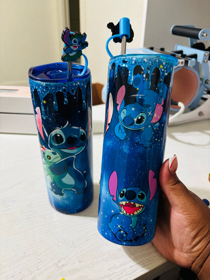 starry night stitch tumbler