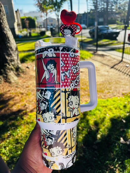 Comic Betty boop 40oz tumbler