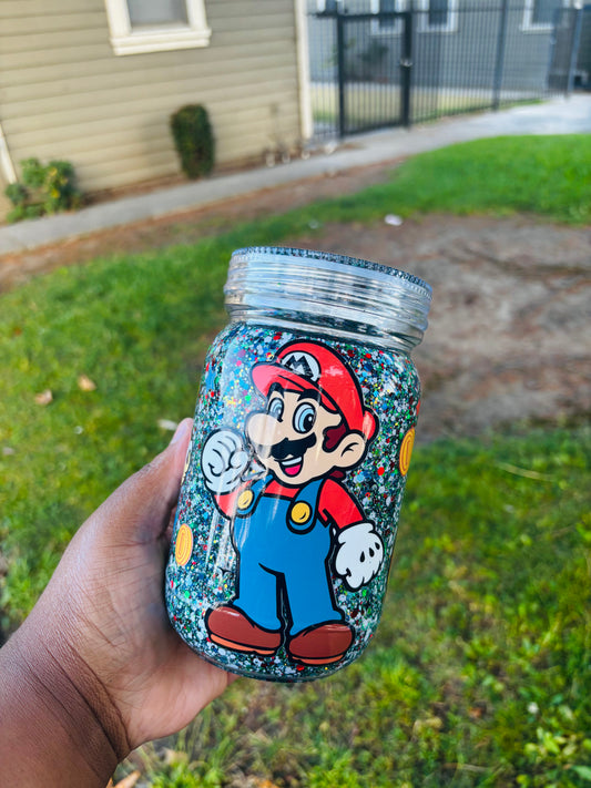 Mario 20oz snow globe mug