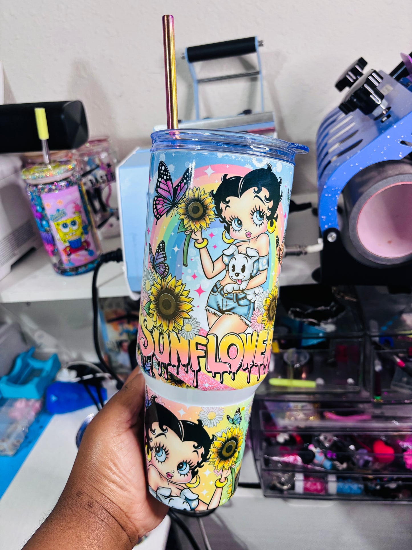 Sunflower Betty 40oz tumbler