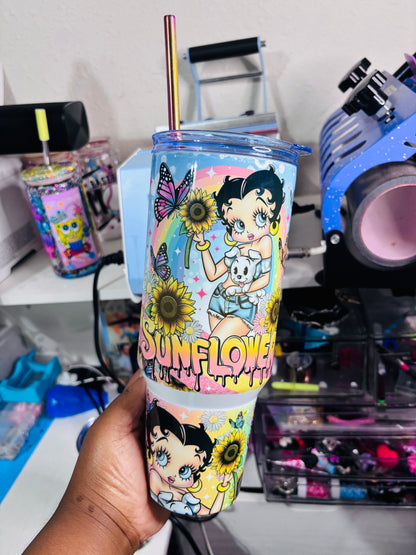 Sunflower Betty 40oz tumbler