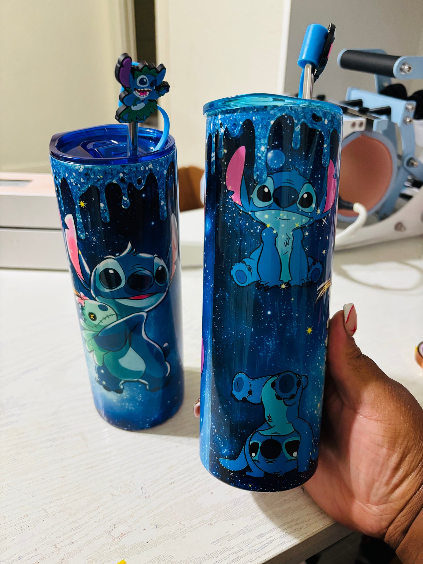 starry night stitch tumbler