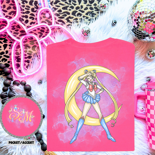 Sailor Moon Inspired T-shirt, Anime Fashion Tee for Fans, Perfect Gift for Birthdays, Conventions, Cosplay Enthusiasts