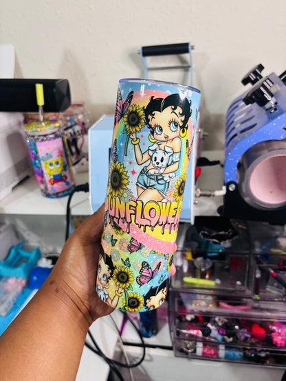 Sunflower Betty 20oz tumbler