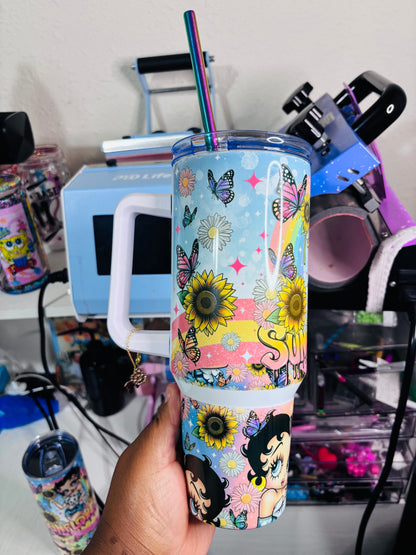 Sunflower Betty 40oz tumbler