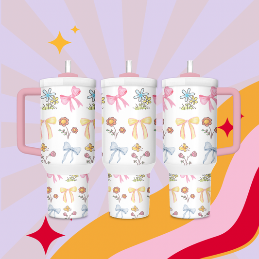 Garden Party Girly 40oz tumbler