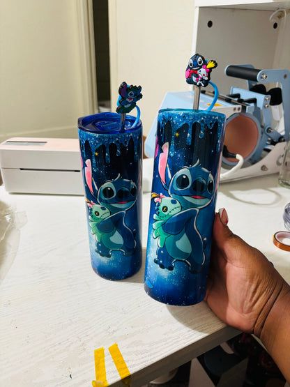 starry night stitch tumbler