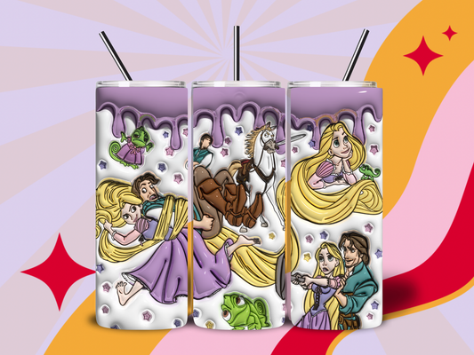 rapunzel 20oz sublimation tumbler