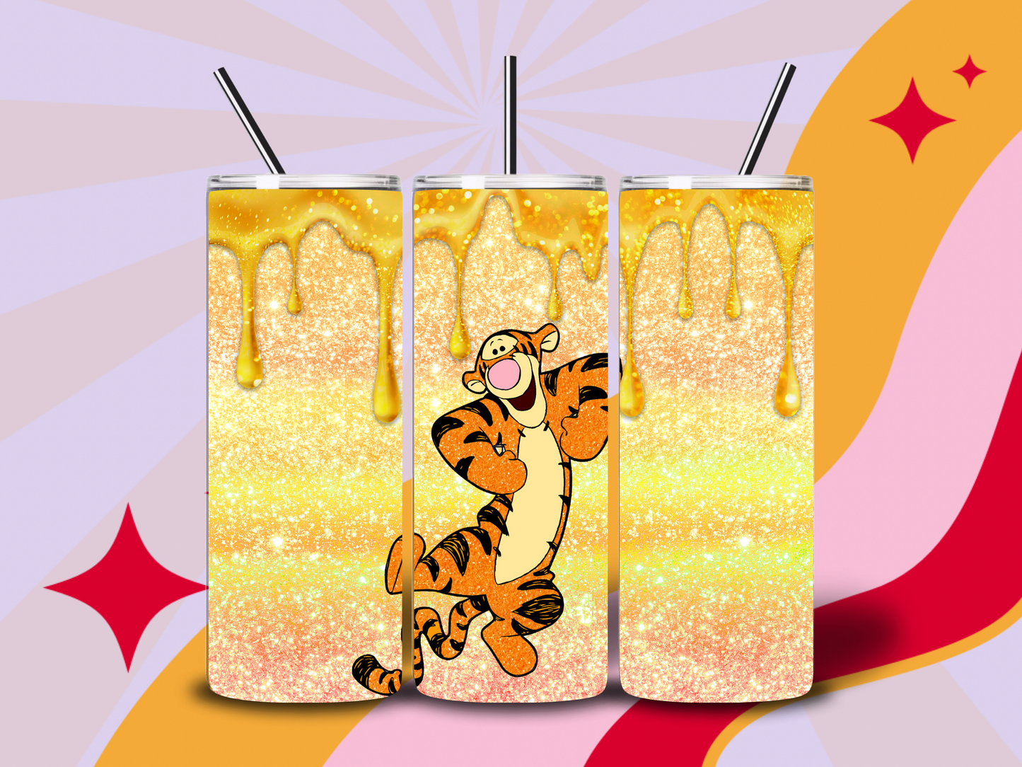 Tigger drip 20oz tumbler