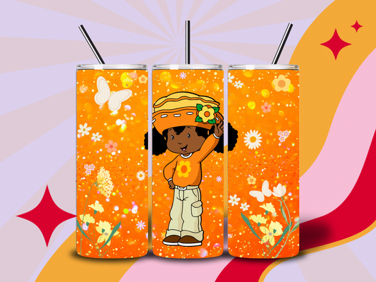 Orange blossom 20oz tumbler