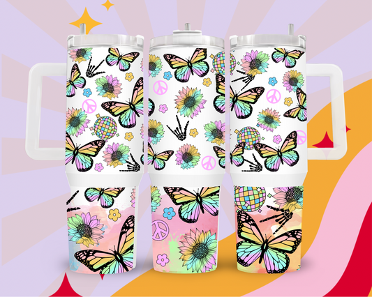 Butterfly 40oz tumbler