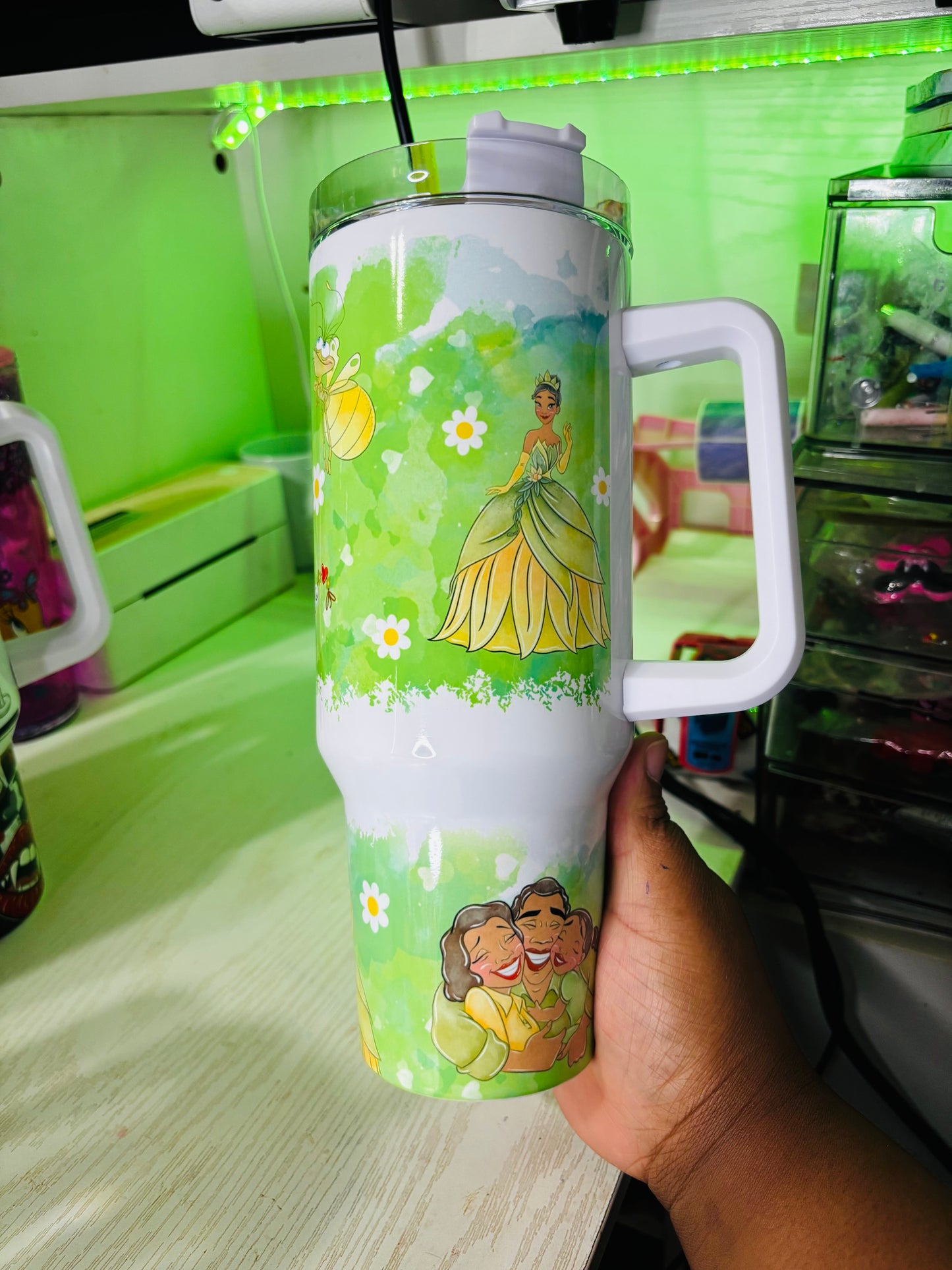 You can do anything princess Tiana 40oz tumbler