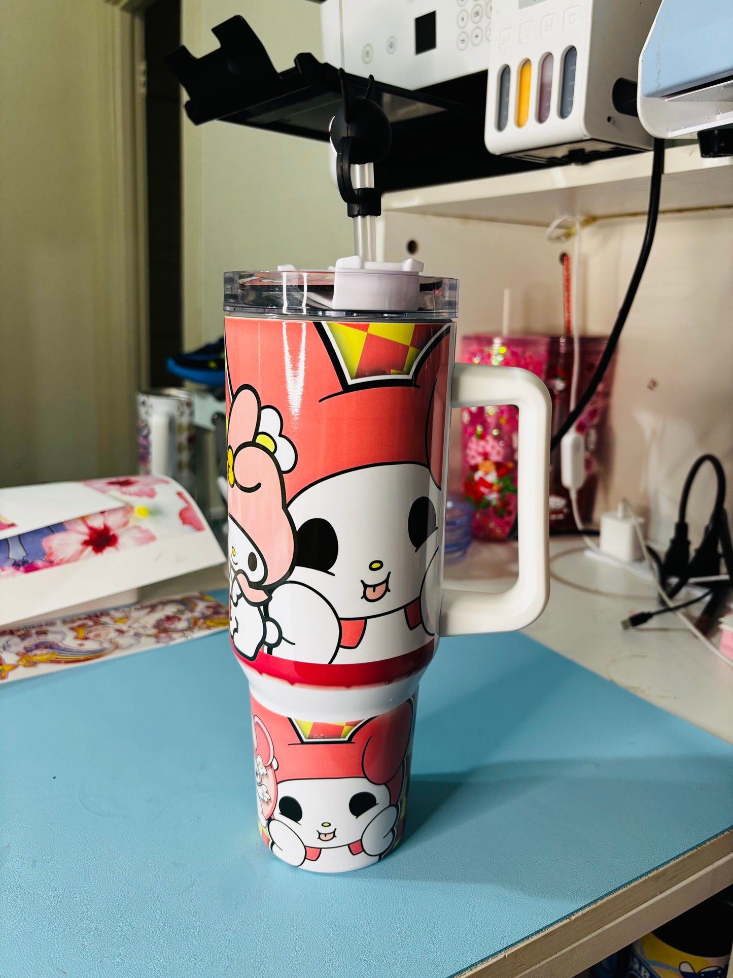Kuromi & my melody 40oz tumbler