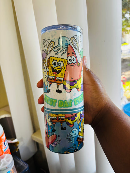 SpongeBob best day ever 20oz tumbler