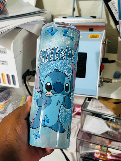 Butterfly stitch 20oz tumbler