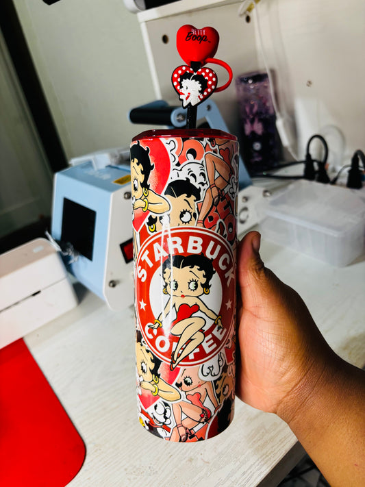 Betty Bop 20oz sublimation tumbler