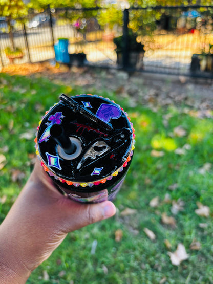 Dead inside 20oz glass snow globe cup