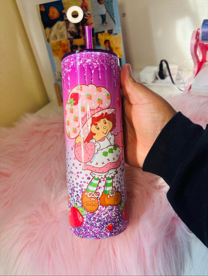 Purple strawberry sk 20oz tumbler