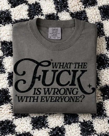 What is wrong Witty Graphic T-Shirt, Unisex Humor Tee, Casual Statement Shirt, Gift for Friends, Everyday Wear, Quirky Outfit