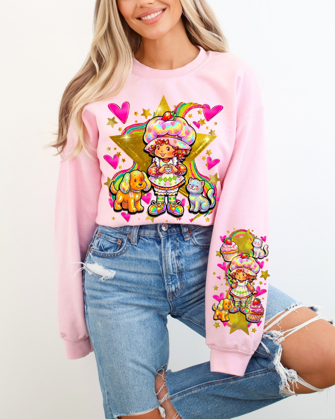 Strawberry Shortcake Vintage Character Crewneck