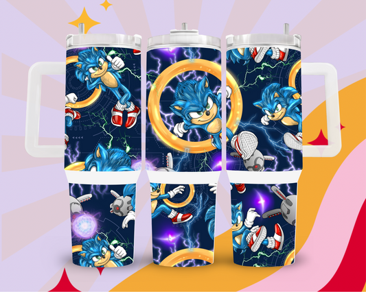 Sonic rings 40oz tumbler