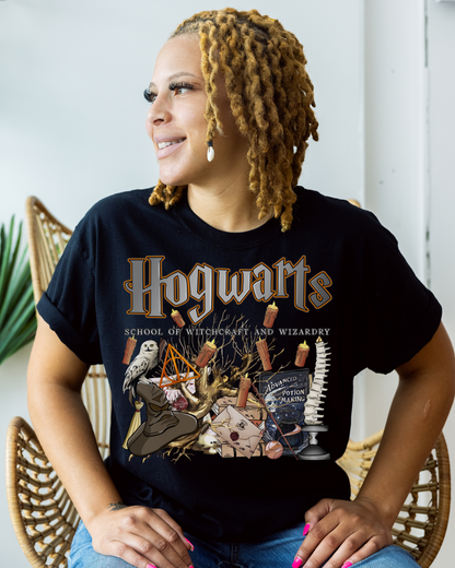 Hogwarts-Themed Unisex Cotton Tee